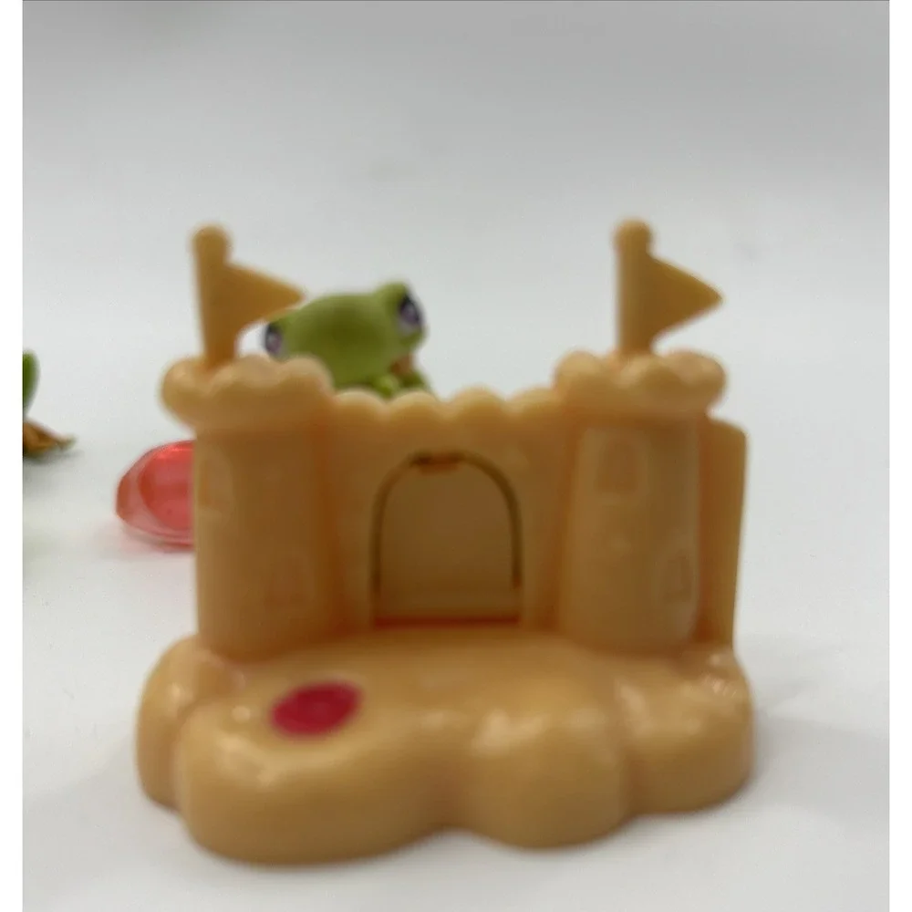 Littlest Pet‎ Shop #264 #7 #350 Green Frogs Sandcastle LPS Bucket Goggles